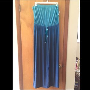 Old Navy Strapless Ombré Maxi Dress